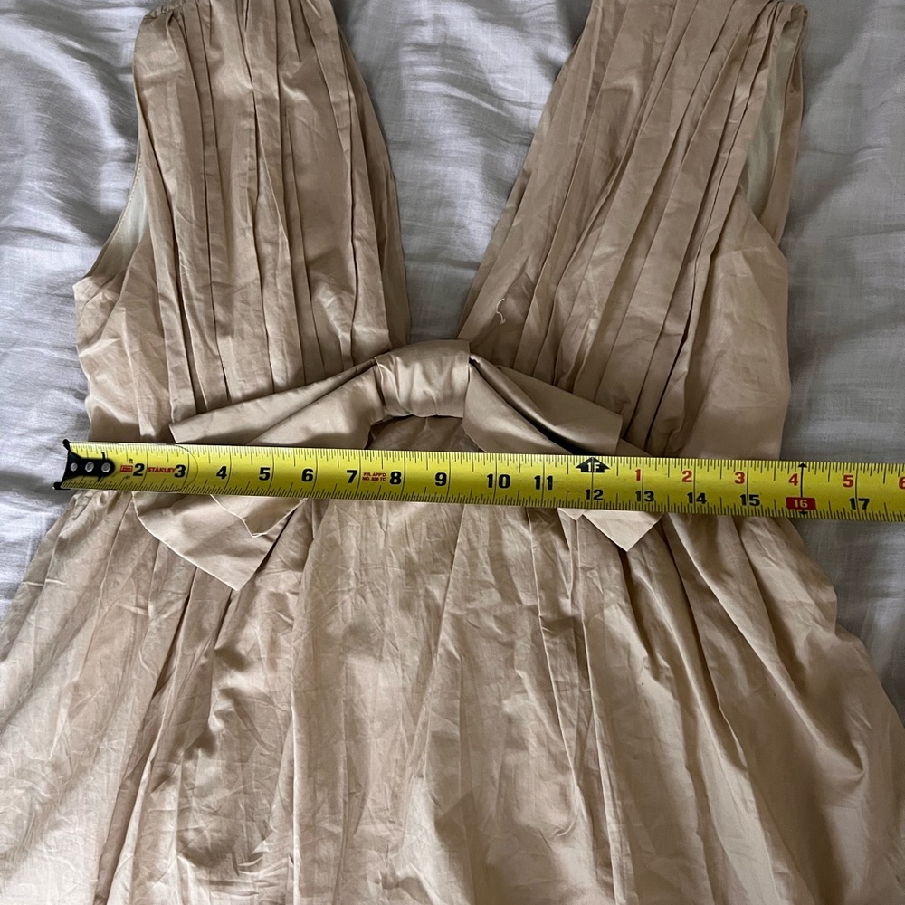Anthropologie blue tassel Sleeveless Poplin Mini Dress - Picture 3 of 7